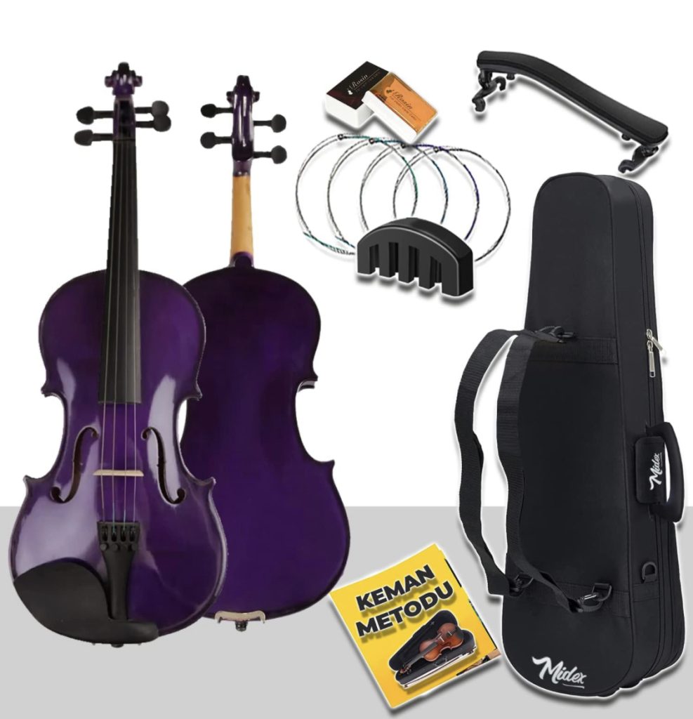4/4 Full-Size Violin Set (Purple)